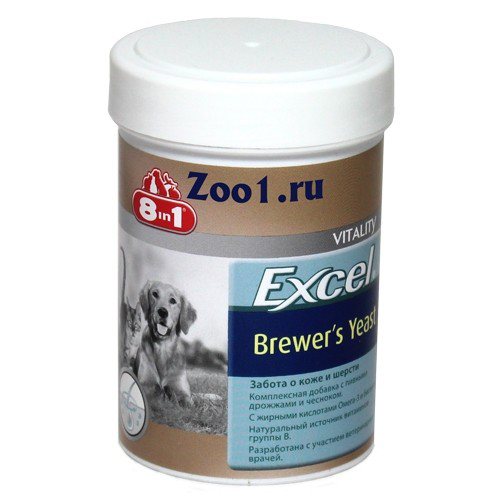 Бреверс витамины для кошек 8 in 1 Excel Brewers Yeast