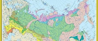 Карта природных зон России