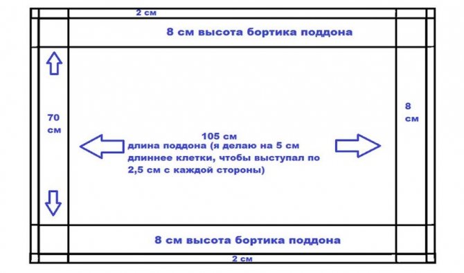 Схема поддона
