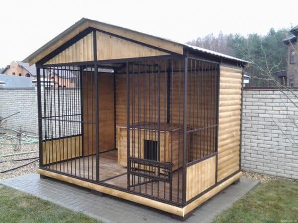 сложный вольер для среднеазиатской овчарки