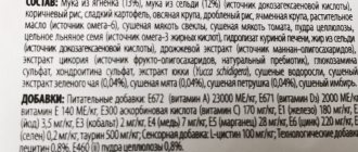 Состав корма Фест Чойс
