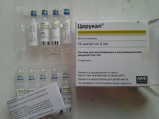 уколы церукал